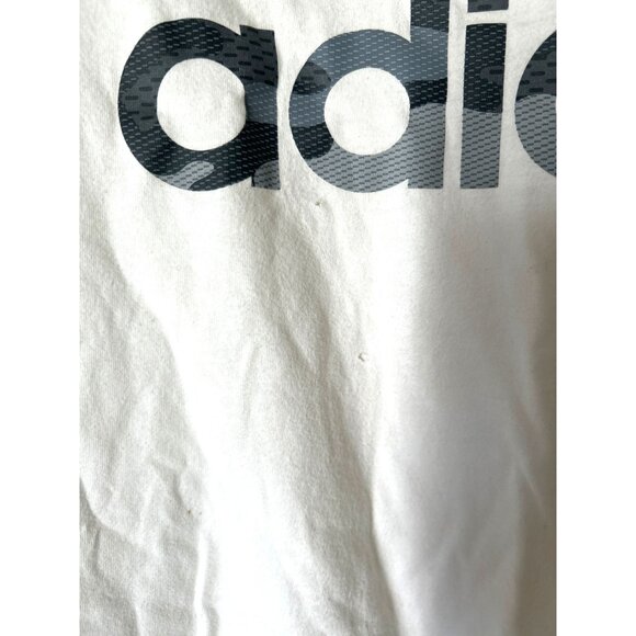 Adidas Mens Amplifier Tee White Camouflage Logo T-Shirt Size L Cotton & Polyeste - Picture 5 of 7